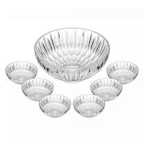 Conjunto 7 pçs Bowl Sobremesa de Vidro Raios 20746 - Wolff