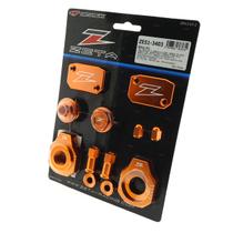 Conjunto 7 Peças Anodizadas Zeta Ktm 125/150/250/300/350/450/500/530 Conjunto 7 Peças Anodizadas Zeta Ktm 125/150/250/300/350/450/500/530