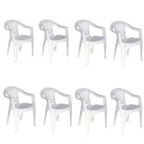 Conjunto 8 Cadeiras de Plástico para Bar Polipropileno ECO Iguape - Tramontina