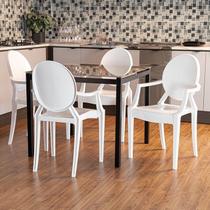 Conjunto 8 Cadeiras de Plástico Polipropileno Empilhável Wind Plus Conjunto 8 Cadeiras de Plástico Polipropileno Empilhável Wind Plus