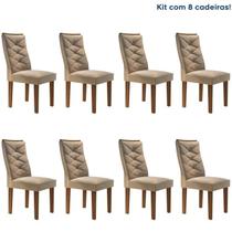 Conjunto 8 Cadeiras Estofadas Germany