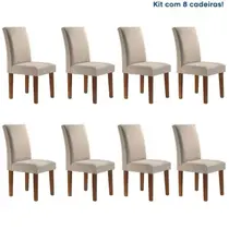 Conjunto 8 Cadeiras para Sala de Jantar Espanha Conjunto 8 Cadeiras para Sala de Jantar Espanha