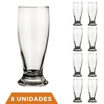 Conjunto 8 Copo 200ml Munich Cerveja Restaurante Chop Nadir