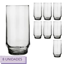 Conjunto 8 Copos Nadir 410ml Lights Long Drink Coquetel