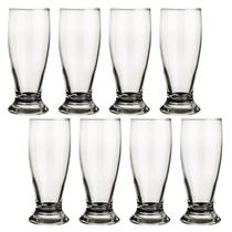 Conjunto 8 Copos Vidro 200ml Munich Chopp Transparente Nadir