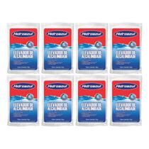 Conjunto 8 elevador de alcalinidade hidroazul 2kg para limpeza e manutenção de piscina