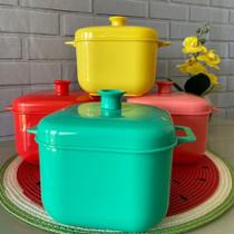 Conjunto 8 Panelas Caçarola Para Microondas Freezer 1,5 Litros Com Saída De Vapor Multicolorido Ideal Plásticos