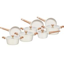 Conjunto 8 Peças Mta Titanium Natural Revestimento Ceramico