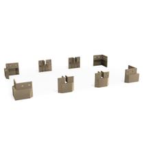 Conjunto 8 Pés para Guarda Roupa 9cm B110 Kappesberg Conjunto 8 Pés para Guarda Roupa 9cm B110 Kappesberg