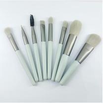 Conjunto 8 Pincéis Para Maquiagem Cor:Cinza/Cinza Escuro