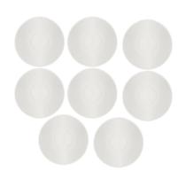 Conjunto 8 Pires Chá Cerâmica 15,2cm Perla Branco - Corona