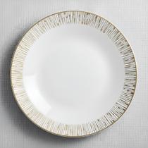 Conjunto 8 Pratos Branco Suflair Dourado Mesa Posta Servir Conjunto 8 Pratos Branco Suflair Dourado Mesa Posta Servir