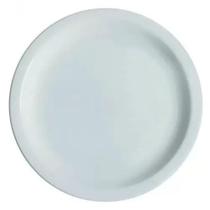 Conjunto 8 Pratos de Sobremesa Branco Ceramica - Porcelart Conjunto 8 Pratos de Sobremesa Branco Ceramica - Porcelart