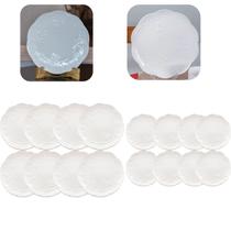 Conjunto 8 Pratos Jantar Raso e 8 Pratos De Sobremesa Porcelana New Bone Florido Conjunto 8 Pratos Jantar Raso e 8 Pratos De Sobremesa Porcelana New Bone Florido