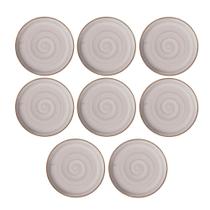Conjunto 8 Pratos Raso Cerâmica Caoba 27,5cm Cinza Conjunto 8 Pratos Raso Cerâmica Caoba 27,5cm Cinza