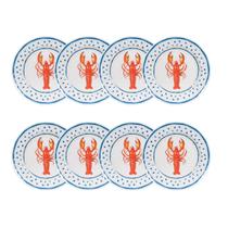 Conjunto 8 Pratos Rasos 28cm Melamina Refeição Família Restaurante Buffet