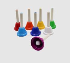 Conjunto 8 Sinos de Mão Musicalização Infantil - Liverpool Conjunto 8 Sinos de Mão Musicalização Infantil - Liverpool