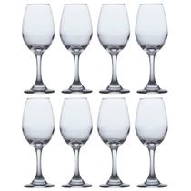 Conjunto 8 Taças de Vidro 365ml VINHO ÁGUA Cristal