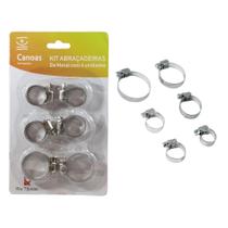 conjunto abraçadeira resistente em aço braçadeira vedação