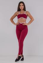 Conjunto Academia Bicolor CalçaTop Fitness RLC Modas