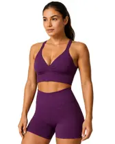 Conjunto Academia de Compressão Short e Top com bojo