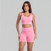 Conjunto Academia Feminino Básico Top E Short Fitness
