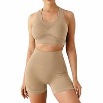 Conjunto Academia Fitness Levanta Bumbum Bege Conjunto Academia Fitness Levanta Bumbum Bege