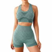 Conjunto Academia Fitness Levanta Bumbum Verde Escuro Conjunto Academia Fitness Levanta Bumbum Verde Escuro