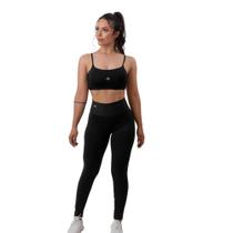 Conjunto academia legging forrada e top alça fina - urbativa fitness Conjunto academia legging forrada e top alça fina - urbativa fitness