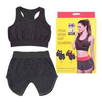 conjunto academia short leg cintura alta + top moda fitness