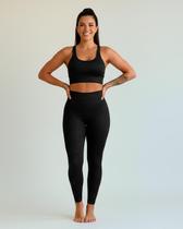 Conjunto Academia Suplex Poliamida Top Legging Zanca Modas Cor:PretoTamanho:G Conjunto Academia Suplex Poliamida Top Legging Zanca Modas Cor:PretoTamanho:G
