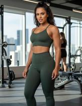 Conjunto Academia Top E Legging Fitness Feminino Suplex Conjunto Academia Top E Legging Fitness Feminino Suplex