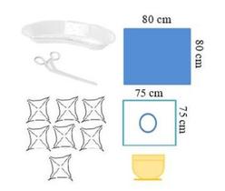 Conjunto acesso sondagem vesical