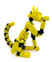 Conjunto Action Cat T13 Action Cat Robot impresso em 3D em amarelo
