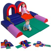 Conjunto Activity Play Kinder King Climb and Crawl de 10 peças Conjunto Activity Play Kinder King Climb and Crawl de 10 peças