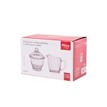 Conjunto Açucareiro E Jarra De Leite Vidro 200ml Wincy Café Mesa Elegante Conjunto Açucareiro E Jarra De Leite Vidro 200ml Wincy Café Mesa Elegante