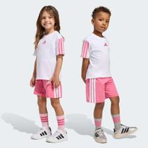 Conjunto Adidas 3 Stripes Infantil T-SET 160 Infantil Branco