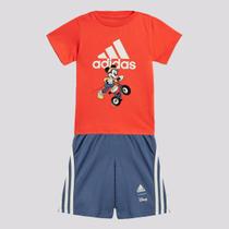 Conjunto Adidas Disney Mickey Mouse Infantil Vermelho e Azul Conjunto Adidas Disney Mickey Mouse Infantil Vermelho e Azul