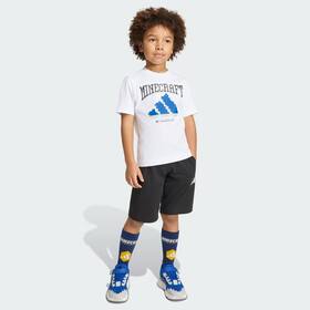 Conjunto Adidas Gaming Minecraft Infantil Branco e Preto Conjunto Adidas Gaming Minecraft Infantil Branco e Preto