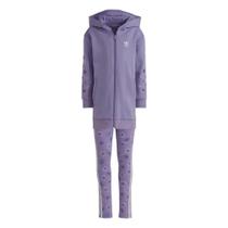Conjunto Adidas Infantil Moletinho Capuz Floral Full- Zip Elongated - IB9485