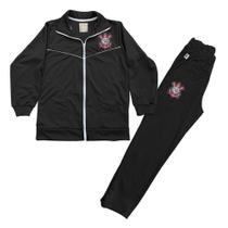 Conjunto Agasalho Corinthians Infantil Jaqueta e Calça
