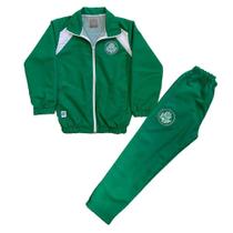 Conjunto Agasalho Palmeiras Infantil Juvenil Microfibra