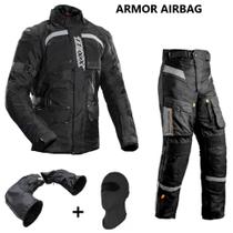 Conjunto Airbag Texx Black Edition Calça Armor Parka Viagem