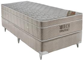 Conjunto Airtech Spring Superpocket Solteiro 88 cm (LARG) Base Camurca - 49122