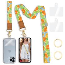 Conjunto ajustável de cordão de telefone floral Yonlevres Body Strap Conjunto ajustável de cordão de telefone floral Yonlevres Body Strap