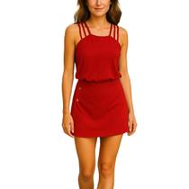 Conjunto Alça Tripla Camisa Shorts Saia Crepe Feminino Conjunto Alça Tripla Camisa Shorts Saia Crepe Feminino