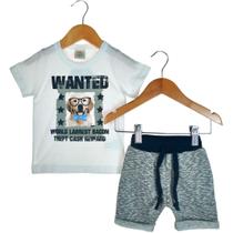 Conjunto Alekids Camiseta e Short Cachorrinho