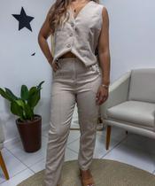 Conjunto Alfaiataria Amanda Colete Conjunto Alfaiataria Amanda Colete