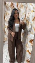 Conjunto alfaiataria feminino blazer e calça pantalona(M) Conjunto alfaiataria feminino blazer e calça pantalona(M)