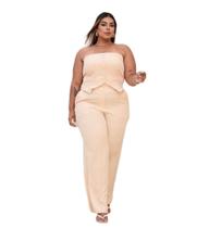 Conjunto Alfaiataria Plus Size Candy Color Moda Feminina